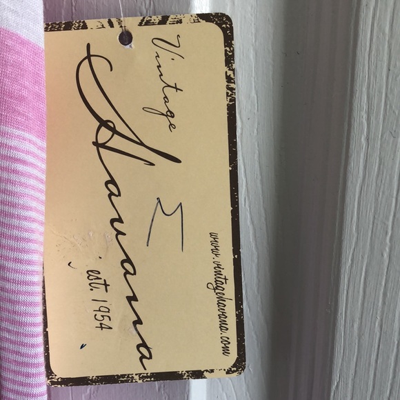 NWT Vintage Havana Pink and White lightweight summer double spaghetti strap - Picture 6 of 10